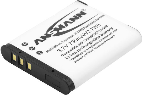 Ansmann A-Oly LI 50B Kamera-Batterie Lithium-Ionen (Li-Ion) 730mAh Kompatibel mit Olympus
