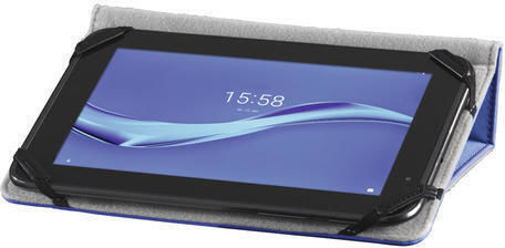 HAMA Strap Flip Cover Blue (9.5 - 11 Inch Tablets)