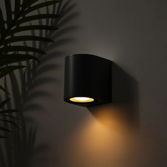 kelvo Murano Επιτοίχιο Εξωτερικό Σποτ GU10 IP65 8x8x7εκ.