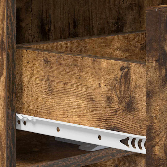 Wooden Console Smoked Oak L96.5xW38xH75cm
