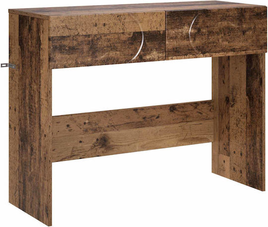Wooden Console Table Aged Wood L96.5xW38xH75cm