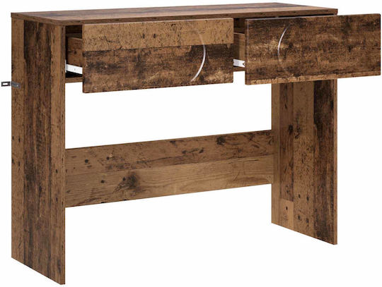Wooden Console Table Aged Wood L96.5xW38xH75cm