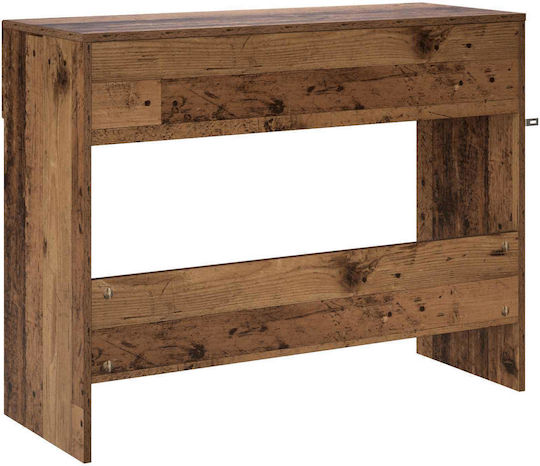 Wooden Console Table Aged Wood L96.5xW38xH75cm