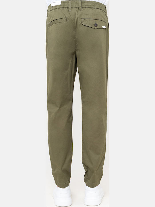 Monza Ανδρικό Παντελόνι Chino Relaxed Fit Army