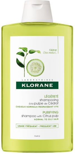 Klorane Citrus Pulp Shampoos for Oily Hair 400ml
