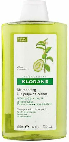 Klorane Citrus Pulp Shampoos for Oily Hair 400ml
