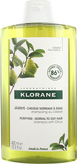 Klorane Citrus Pulp Shampoos for Oily Hair 400ml