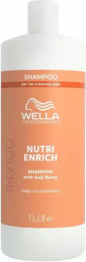 Wella Invigo Nutri Enrich Deep Nourishing Shampoos Reconstruction/Nourishment for Damaged Hair 1000ml