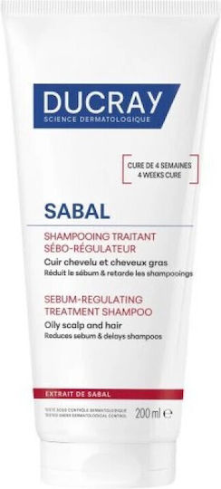 Ducray Sabal Argeal Shampoo Reconstruction/Nourishment & Volume for Oily Hair 150ml