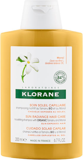 Klorane Monoi Shampoos Reconstruction/Nourishment & Shine for All Hair Types 200ml