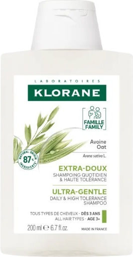 Klorane Oat Milk Шампоан За Блясък За Всички Типове Коса 200ml