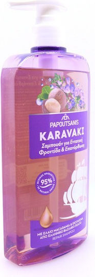 Papoutsanis Karavaki Шампоан Възстановяване/Подхранване и Блясък за Всички Типове Коса 600ml