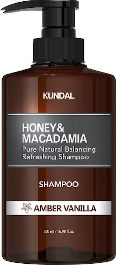 Kundal Honey & Macadamia Nature Шампоан Amber Vanilla 500мл