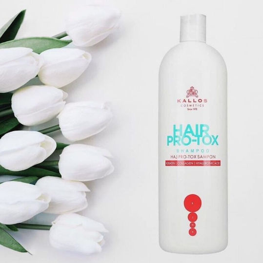 Kallos Hair Pro Tox Shampoos Glanz für Zerbrechlich Haare 1000ml