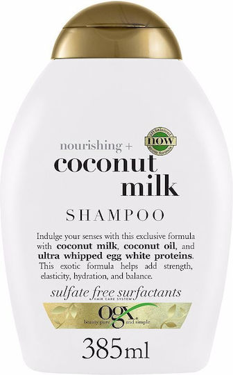 OGX Nourishing + Coconut Milk Шампоан Възстановяване/Подхранване и Хидратация за Всички Типове Коса 385ml