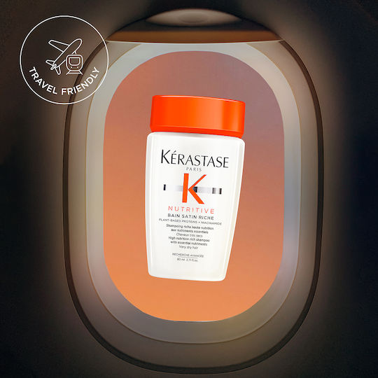 Kérastase Nutritive Bain Satin Riche Șampon Reconstrucție/Hrană și Hidratare pentru Păr Uscat 80ml