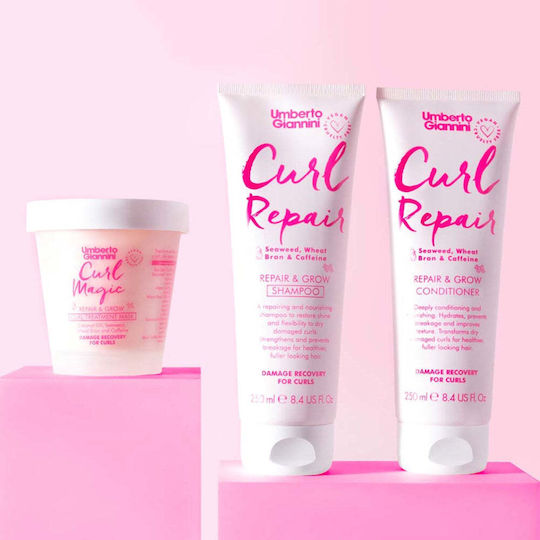 Umberto Giannini Curl Repair Shampoos Glanz für Lockige Haare 250ml
