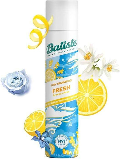 Batiste Fresh Сух Шампоан Хидратация И Натрупване На Маса За Оцветена Коса 200мл