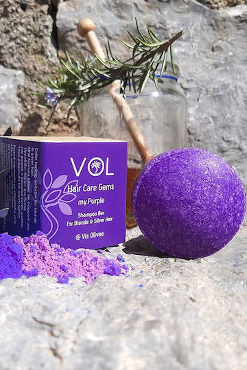 Vis Olivae Hair Care Gems My Purple Solid Шампоан Възстановяване/Подхранване И Хидратация За Всички Типове Коса 55гр