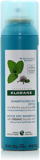 Klorane Aquatic Mint Сух Шампоан За Дълбоко Почистване За Суха Коса 150ml