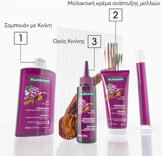 Klorane Quinine Length Σαμπουάν Αναδόμησης/Θρέψης για Όλους τους Τύπους Μαλλιών 200ml