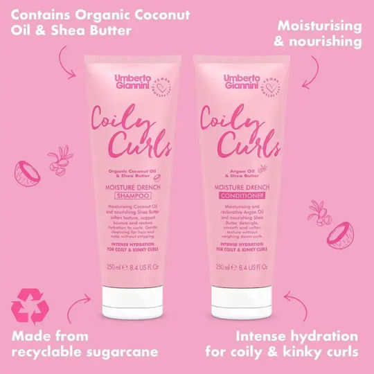 Umberto Giannini Coily Curls Shampoos für Lockige Haare 250ml