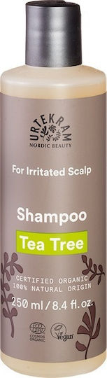 Urtekram Tea Tree Sampon De Par Organic Pentru Scalp Iritat Împotriva Mătreții Pentru Scalp Sensibil Pentru Toate Tipurile De Păr 250ml