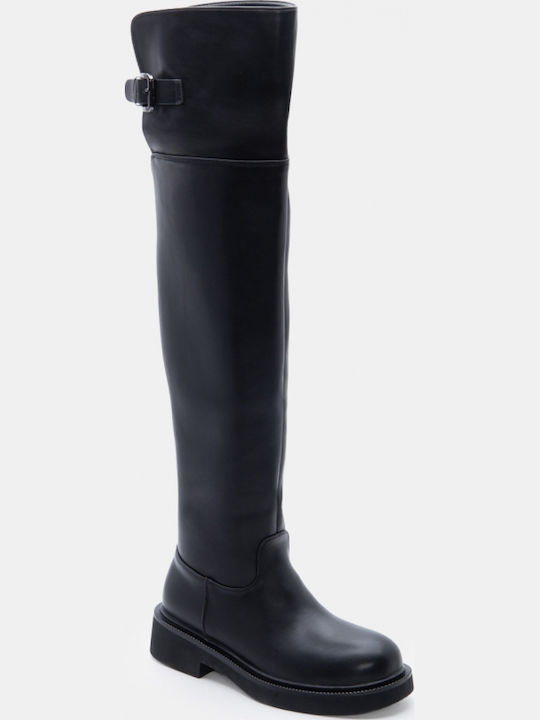 Women's Boots Over The Knee Black
