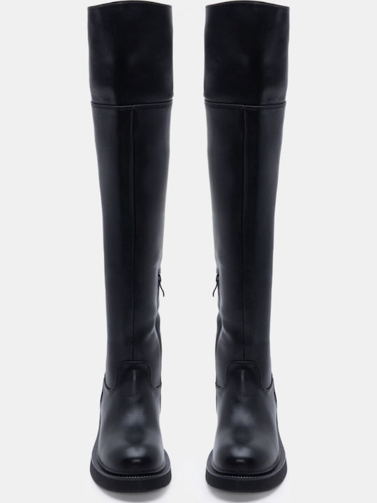 Women's Boots Over The Knee Black
