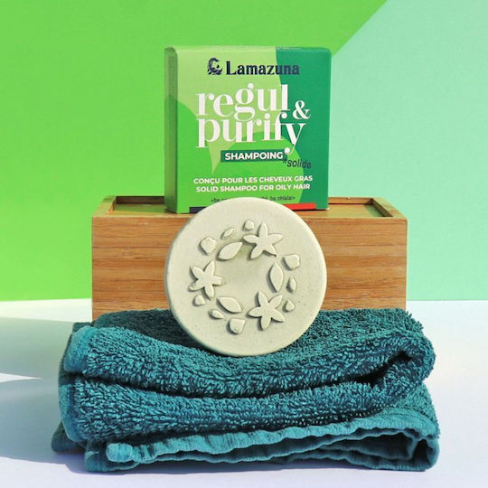 Lamazuna Solid Hair with Wild Herbs Solide Shampoos für Ölig Haare 55gr