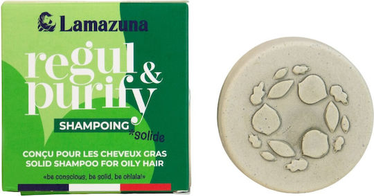 Lamazuna Solid Hair with Wild Herbs Solide Shampoos für Ölig Haare 55gr