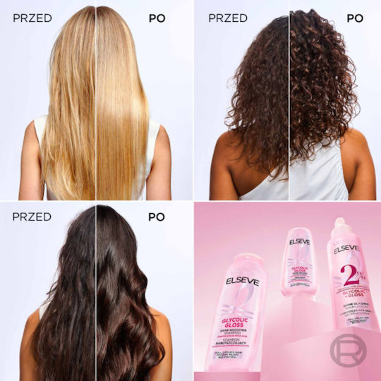 L'Oreal Paris Elseve Glycolic Gloss Σαμπουάν Λάμψης 400ml