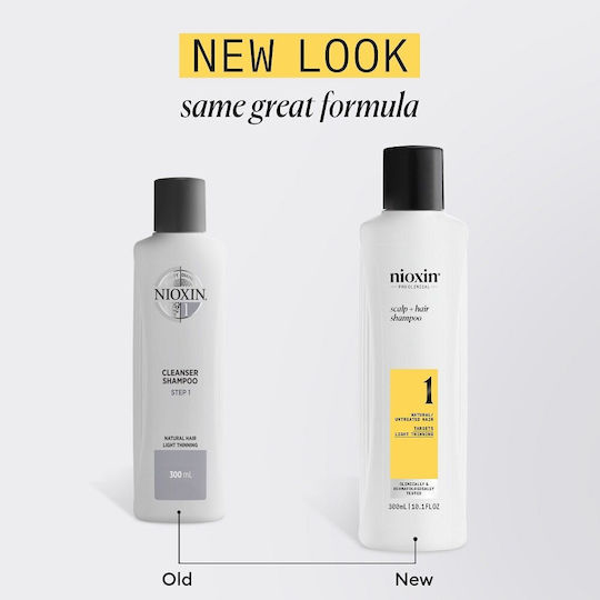 Nioxin System 1 Shampoo Natural Hair Mild Weakening 300 Ml