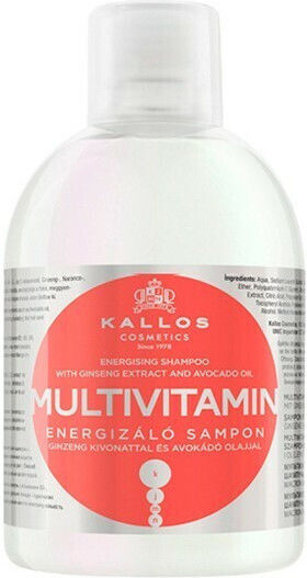 Kallos Multivitamin Energising Sampon de Par Reconstrucție/Hrană & Hidratare pentru Uscat Tip de Păr 1000ml