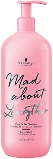 Schwarzkopf Mad About Lengths Σαμπουάν Αναδόμησης/Θρέψης & Ενυδάτωσης για Όλους τους Τύπους Μαλλιών 1000ml