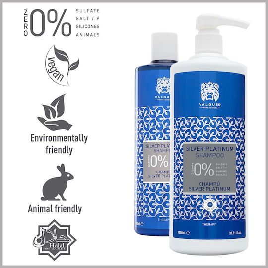 Valquer Sampon de Păr Silver Platinum Pentru Vopsit 400ml