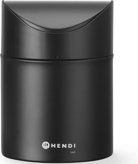 Hendi Μεταλλικό Καλαθάκι Μπάνιου 1.2lt Μαύρο