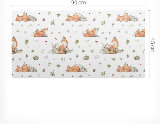 Ποντίκι Πληκτρολόγιο Gaming Μοτίβο Forest Animals 90x45 Εκ