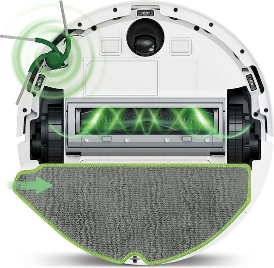 iRobot Roomba 115 Combo Прахосмукачка робот с Лазерно Картографиране и Всмукателна мощност 15000Pa Бяла