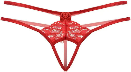 Κόκκινο String Άνοιγμα One Size Softline