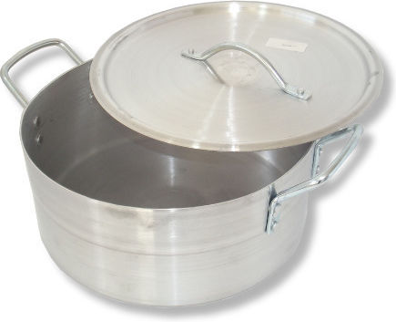 Semi-Pressure Cooker Aluminum Capacity 25lt with Diameter 40cm.