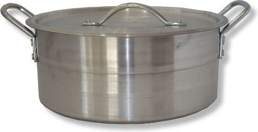 Semi-Pressure Cooker Aluminum Capacity 12.5lt with Diameter 34cm.