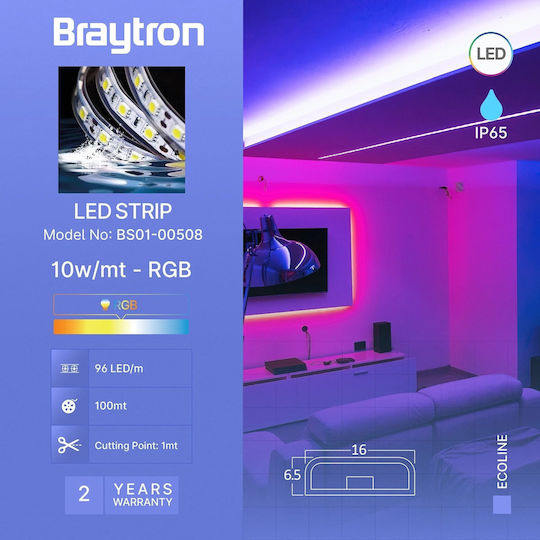 Braytron LED Strip 220V RGB Light Type SMD5050