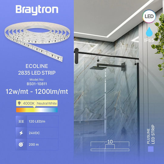 Braytron LED-Streifen 24V Natürliches Weiß Licht Typ SMD2835