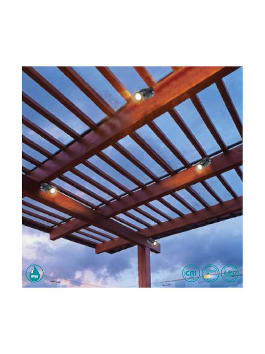 Viokef Viokef Außenstehlampen LED Projektor 4W mit Warmes Weiß Licht IP65 Weiß