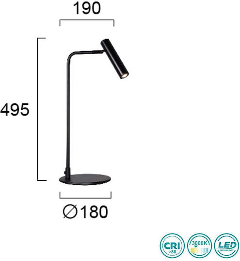 Viokef Clio Dekorative Lampe Schwarz