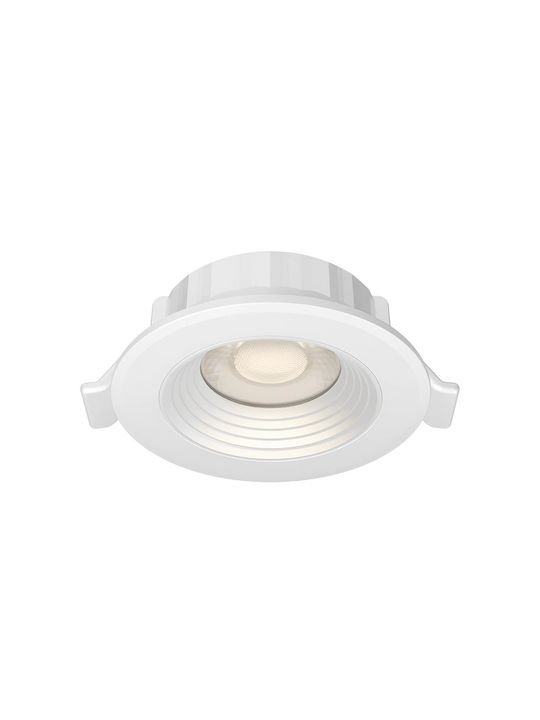 Braytron Χωνευτό Σποτ με Ενσωματωμένο LED και Θερμό Λευκό Φως Λευκό