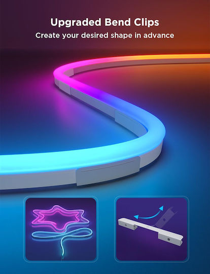 Govee Smart LED Strip Neon Rope Light 2 Wi-Fi RGBIC Light 5m Neon Flex