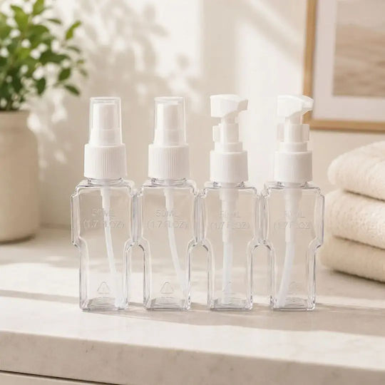 Verk Group Бутилка за пътуване Розова 50ml с Калъф