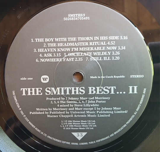 Smiths Best Ii Vinyl